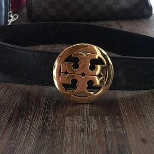 Tory Burch Black leather belt